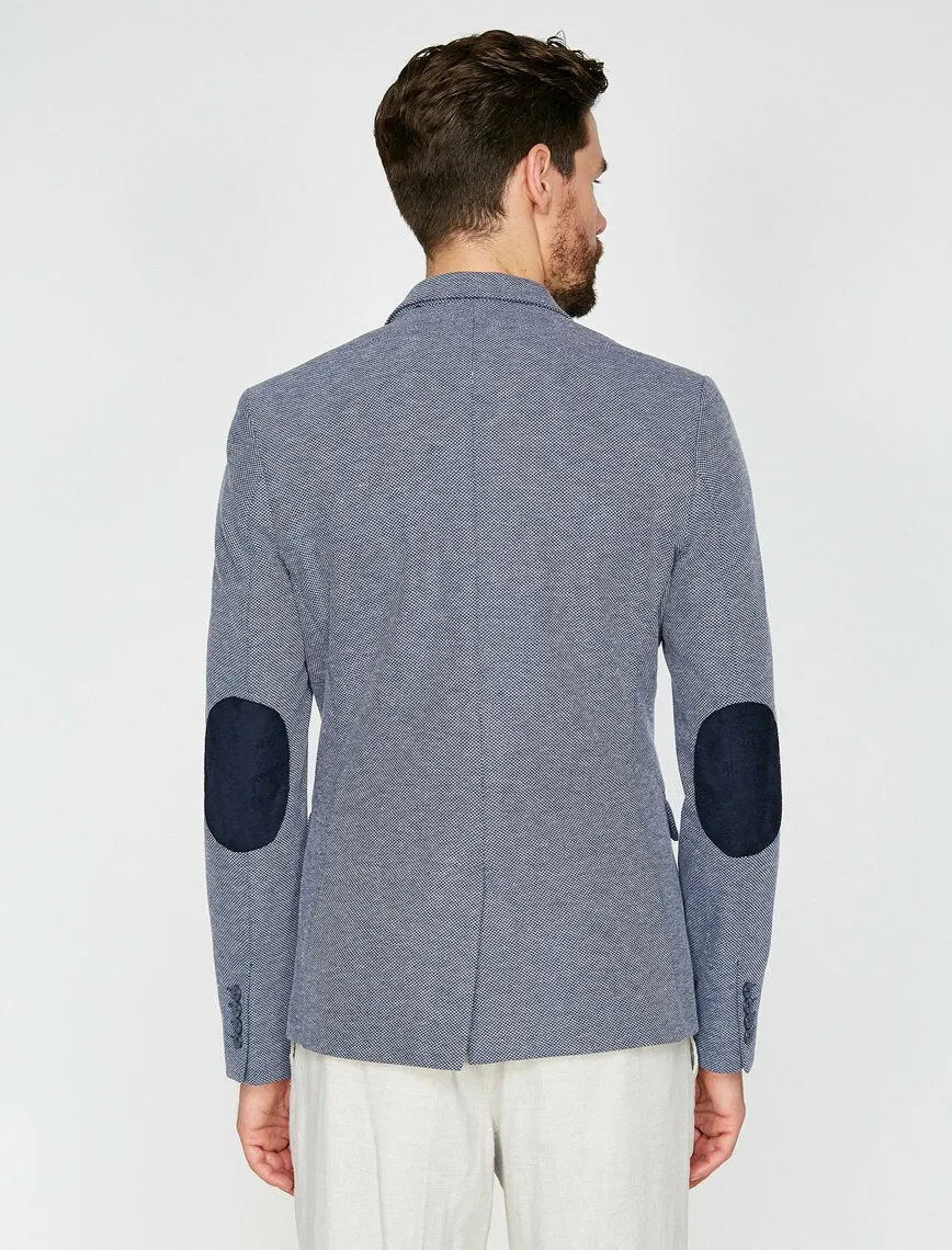 10827 Navy Check Blazer