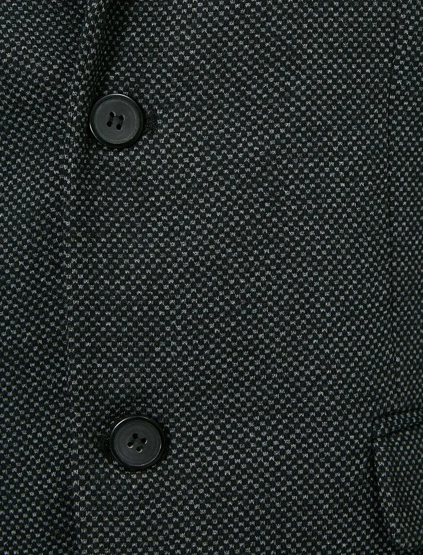 17483 Black Two Buttons Jacket
