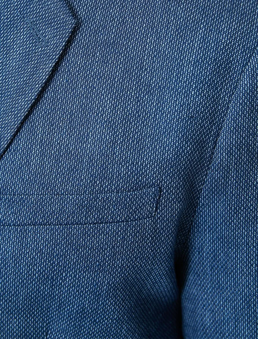 17494 Petrol Button Detailed Jacket