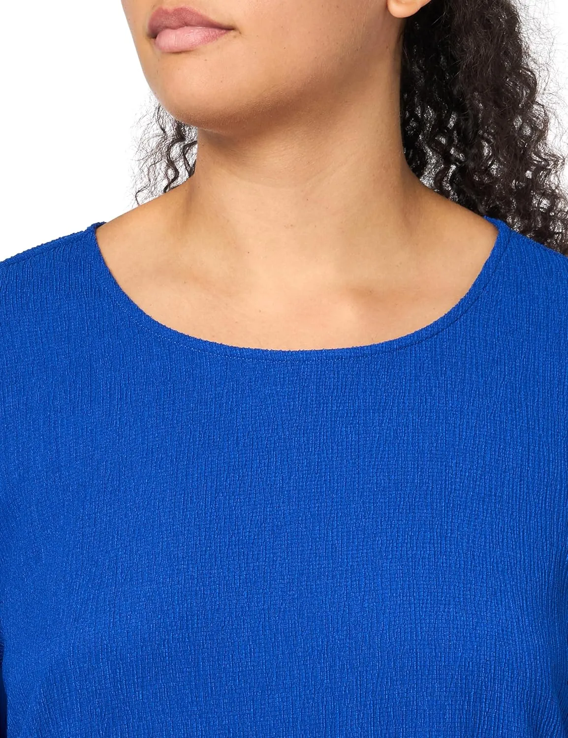 Calvin Klein Women's Plus Chiffon Sleeve Blouse Top