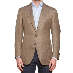 CESARE ATTOLINI for M.BARDELLI Khaki Cashmere-Silk-Cotton Jacket EU 50 NEW US 40
