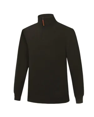 Classic Zipper Fleece Pullover - Moss