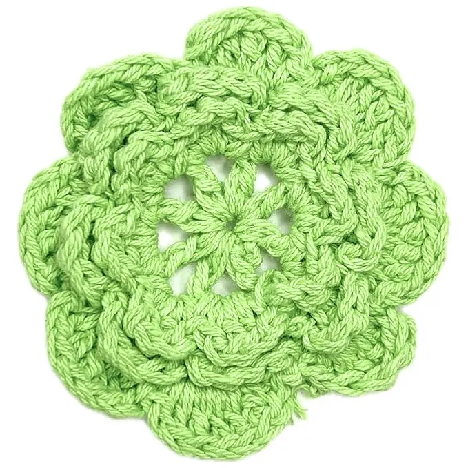 Crochet Flower Sew On Applique Patches