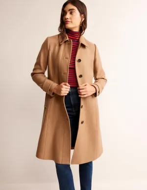 Durham Wool Blend Coat-Camel