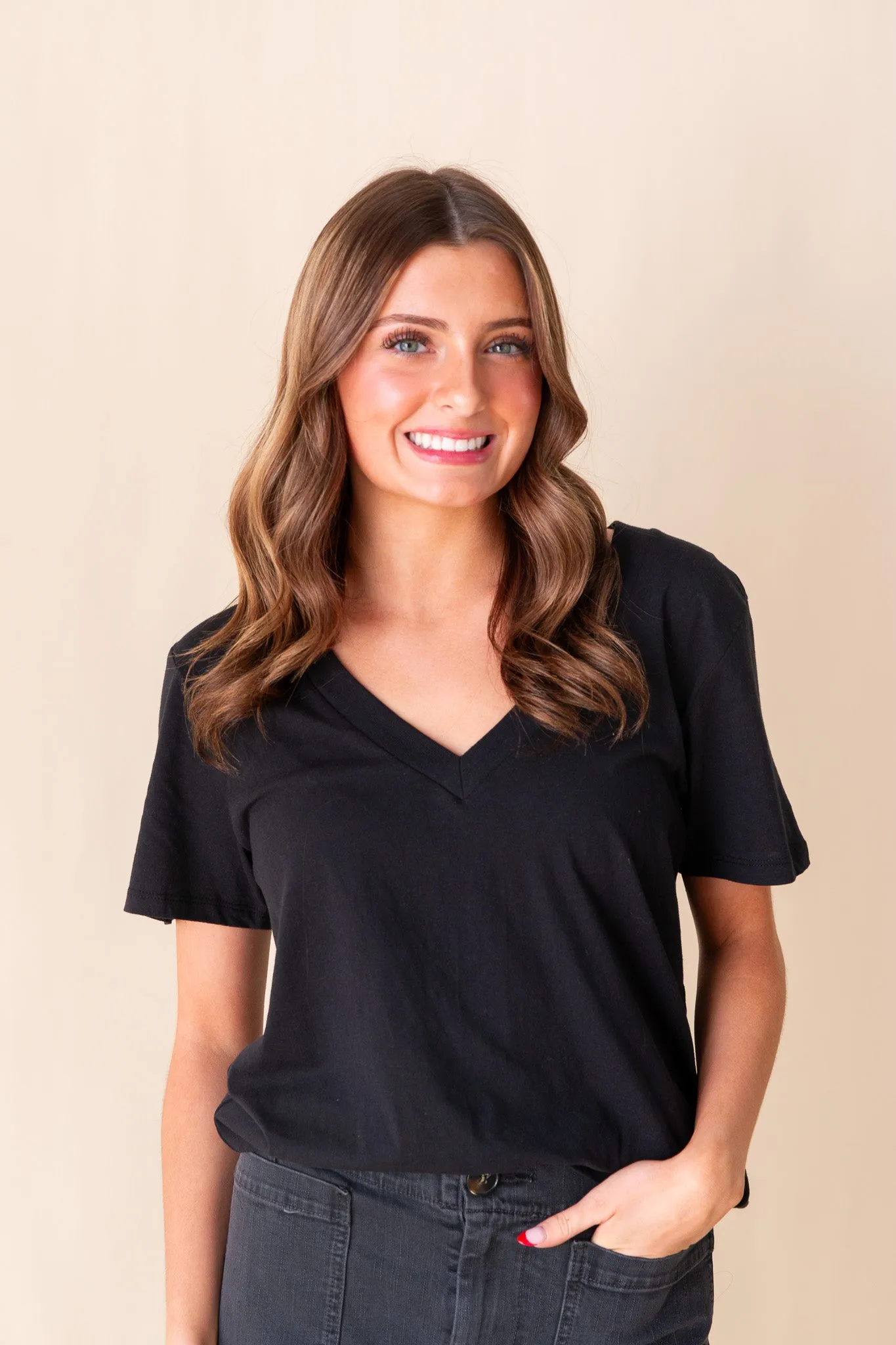 Girlfriend V-Neck Tee