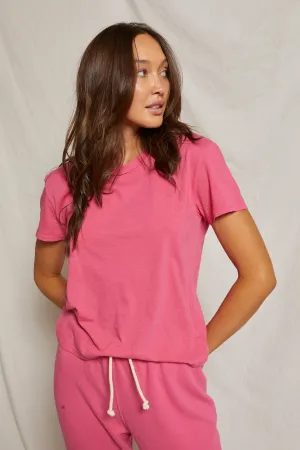 Harley Cotton Boxy Crew Tee Peony