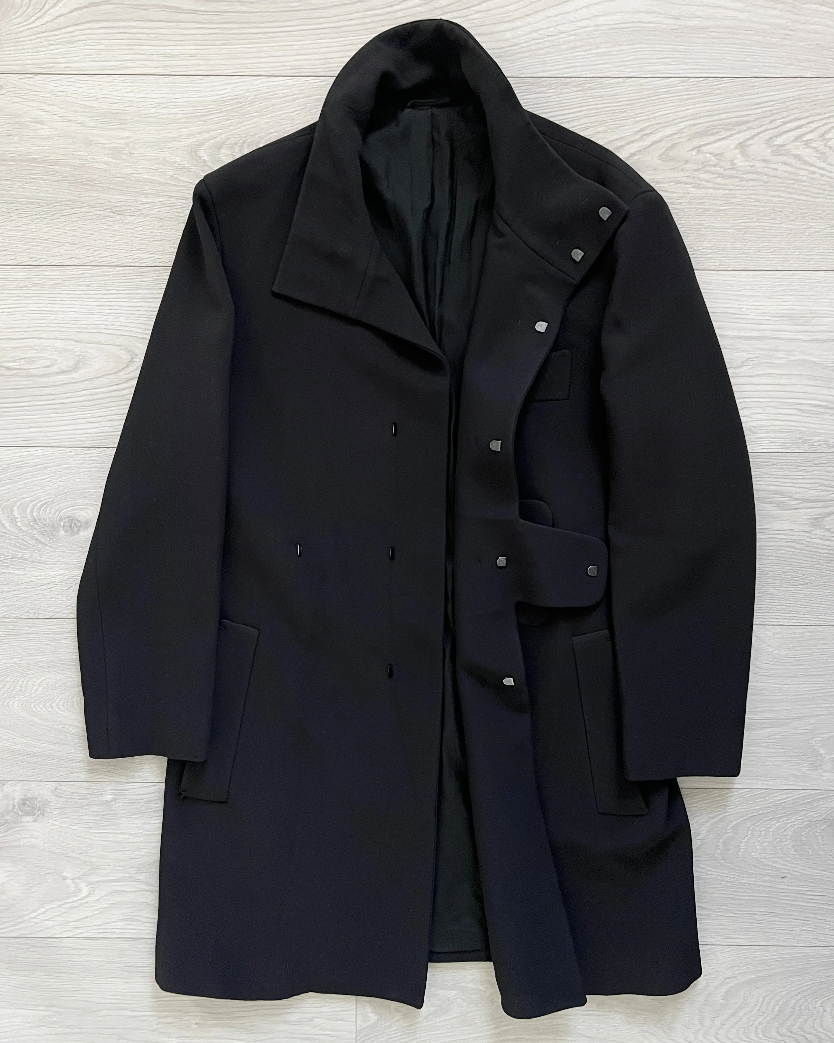 Jil Sander by Raf Simons FW2010 Elliptical Panelled Tailored Coat - Size M