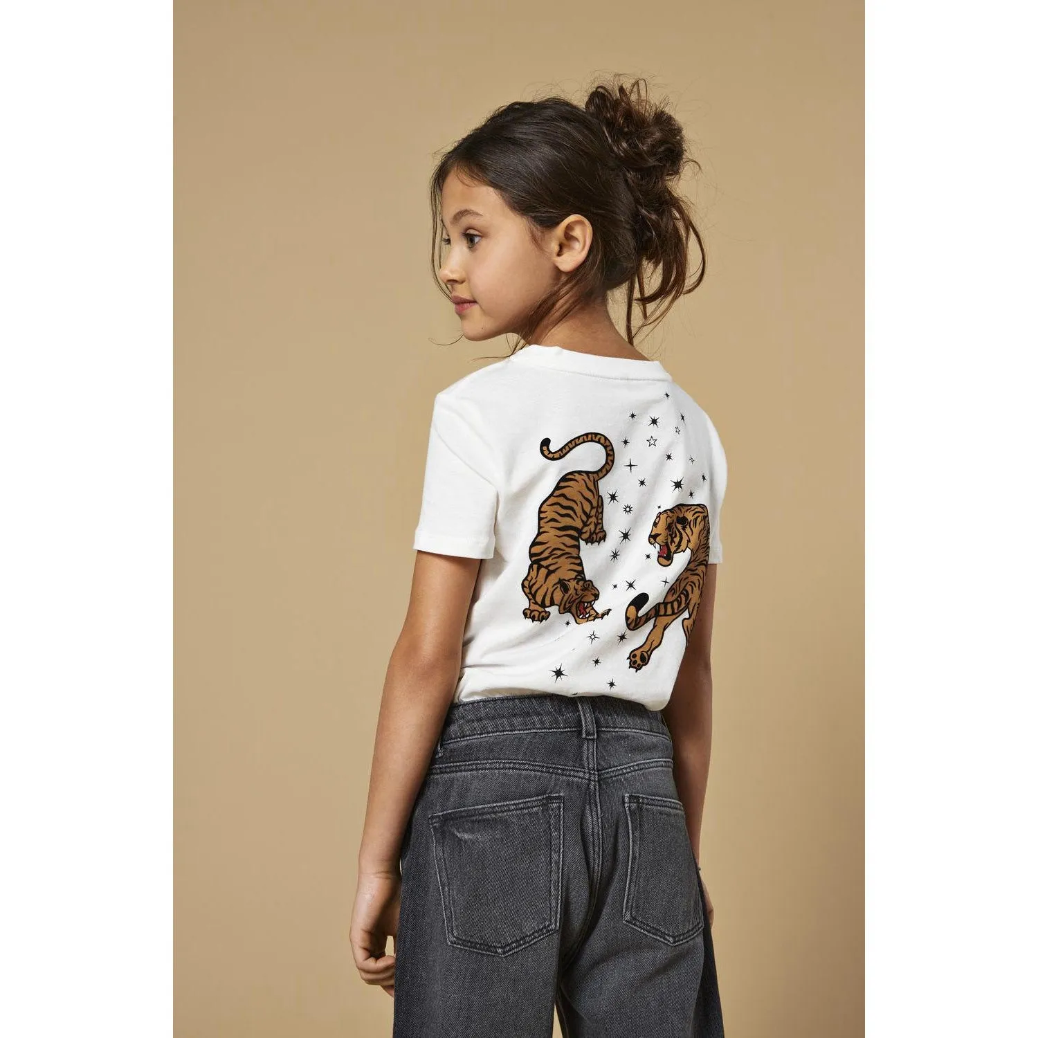 kids ONLY Cloud Dancer Tiger Stars Anna Life Boxy T-Shirt