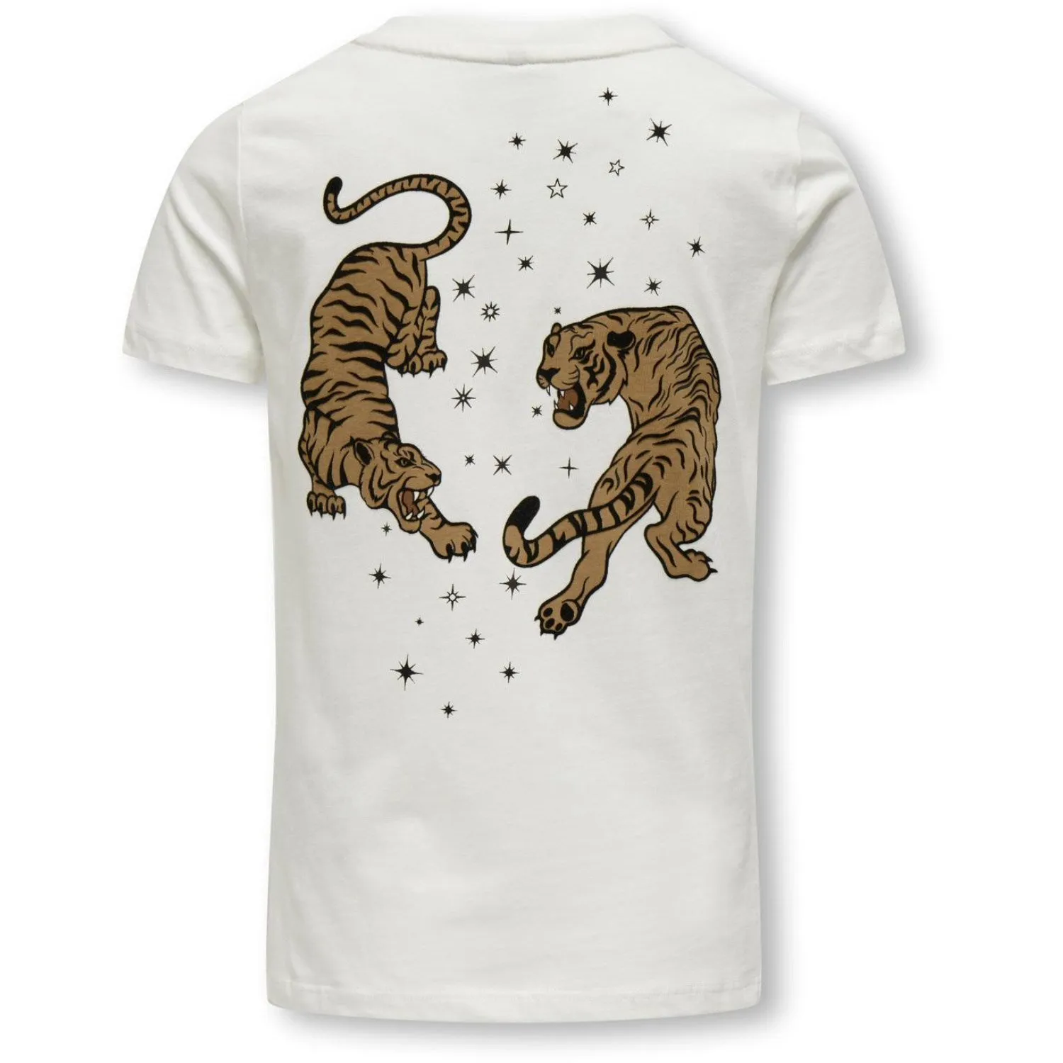 kids ONLY Cloud Dancer Tiger Stars Anna Life Boxy T-Shirt