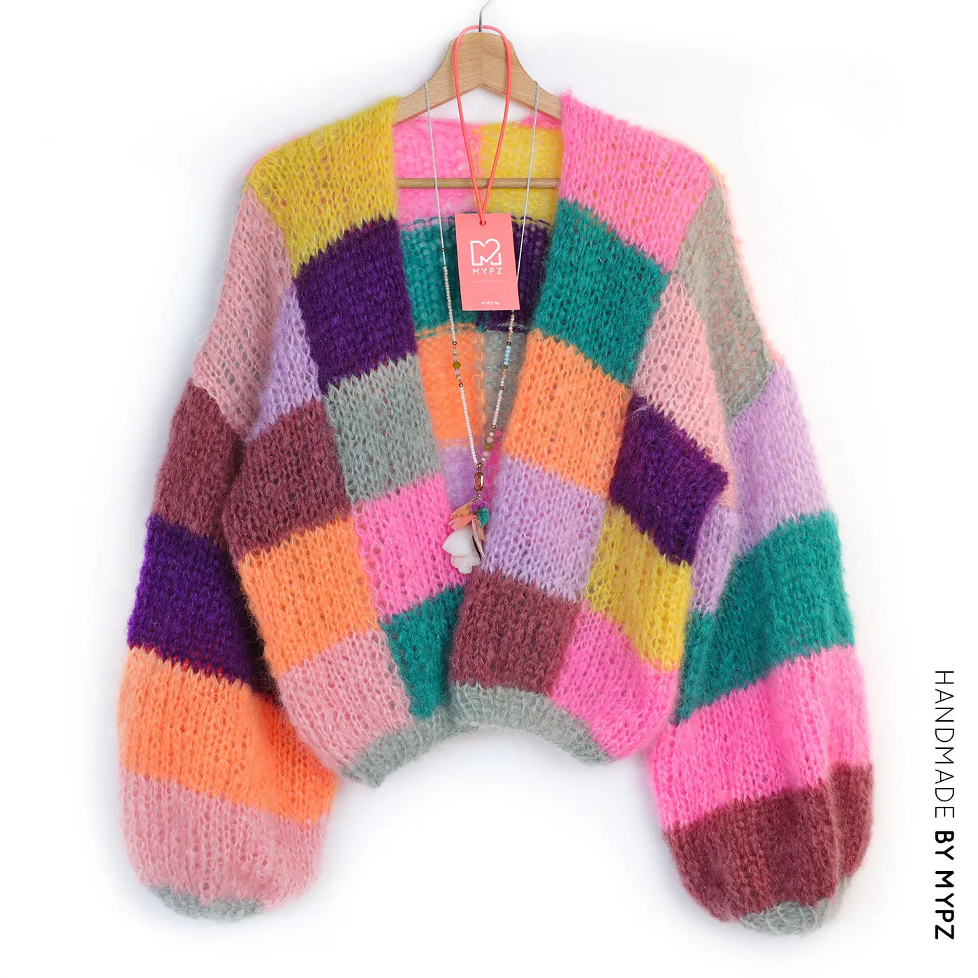 Knitting kit – MYPZ Short Light Mohair Cardigan Harper No10 (ENG-NL-DE)
