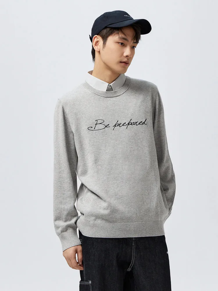 Men's 100% Cotton Shirt-Collar Fitted Pullover