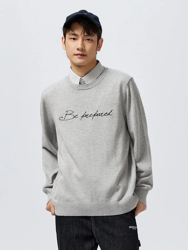 Men's 100% Cotton Shirt-Collar Fitted Pullover