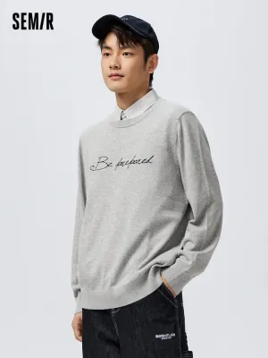 Men's 100% Cotton Shirt-Collar Fitted Pullover
