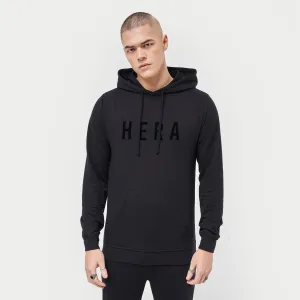 Mens Focus Lightweight Slim Fit Hoodie - Black