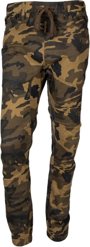 Minimal Apparel Men's Trendy Harem Twill Slim Fit Jogger Pants, DC-Camo, Small