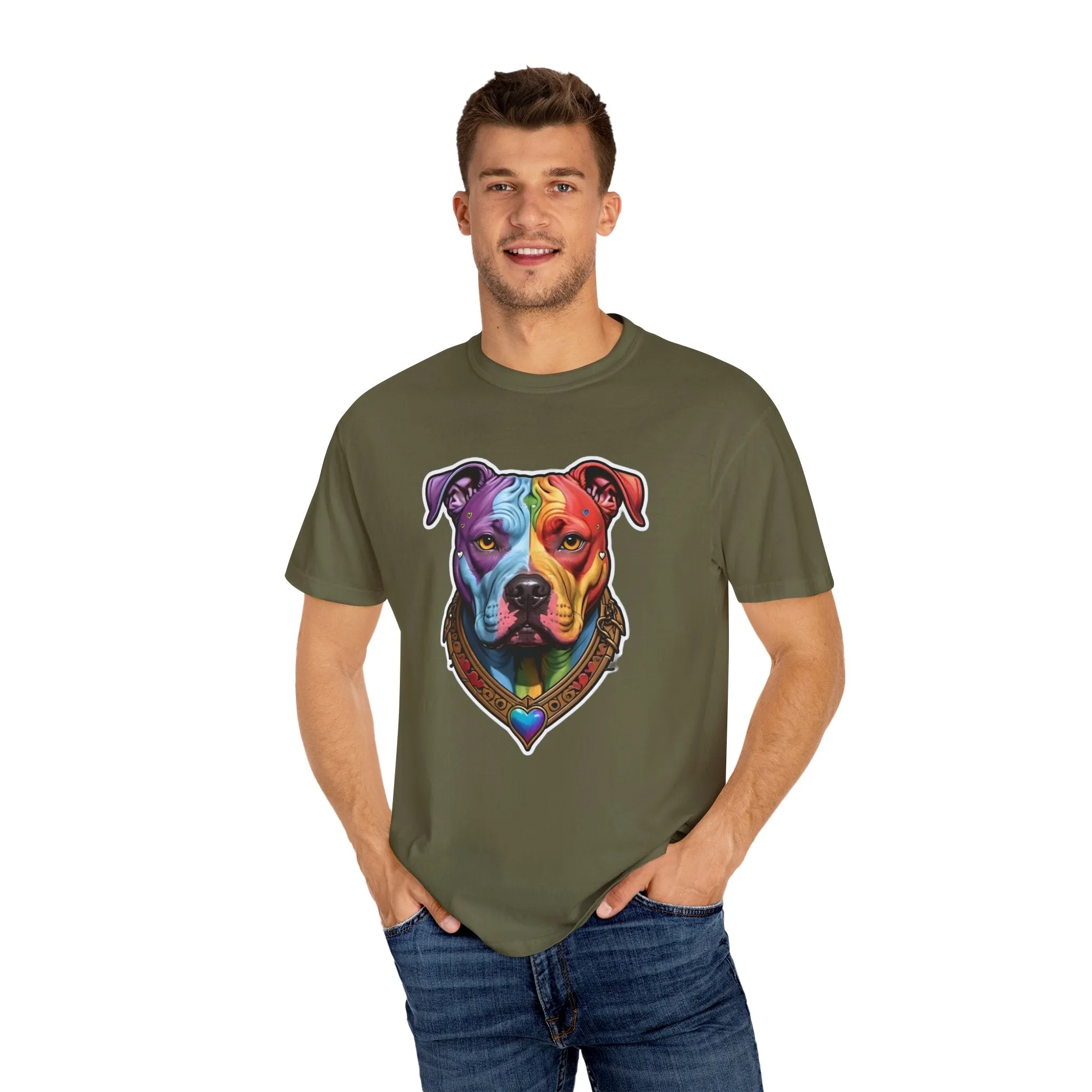 Pitbull Rainbow Head