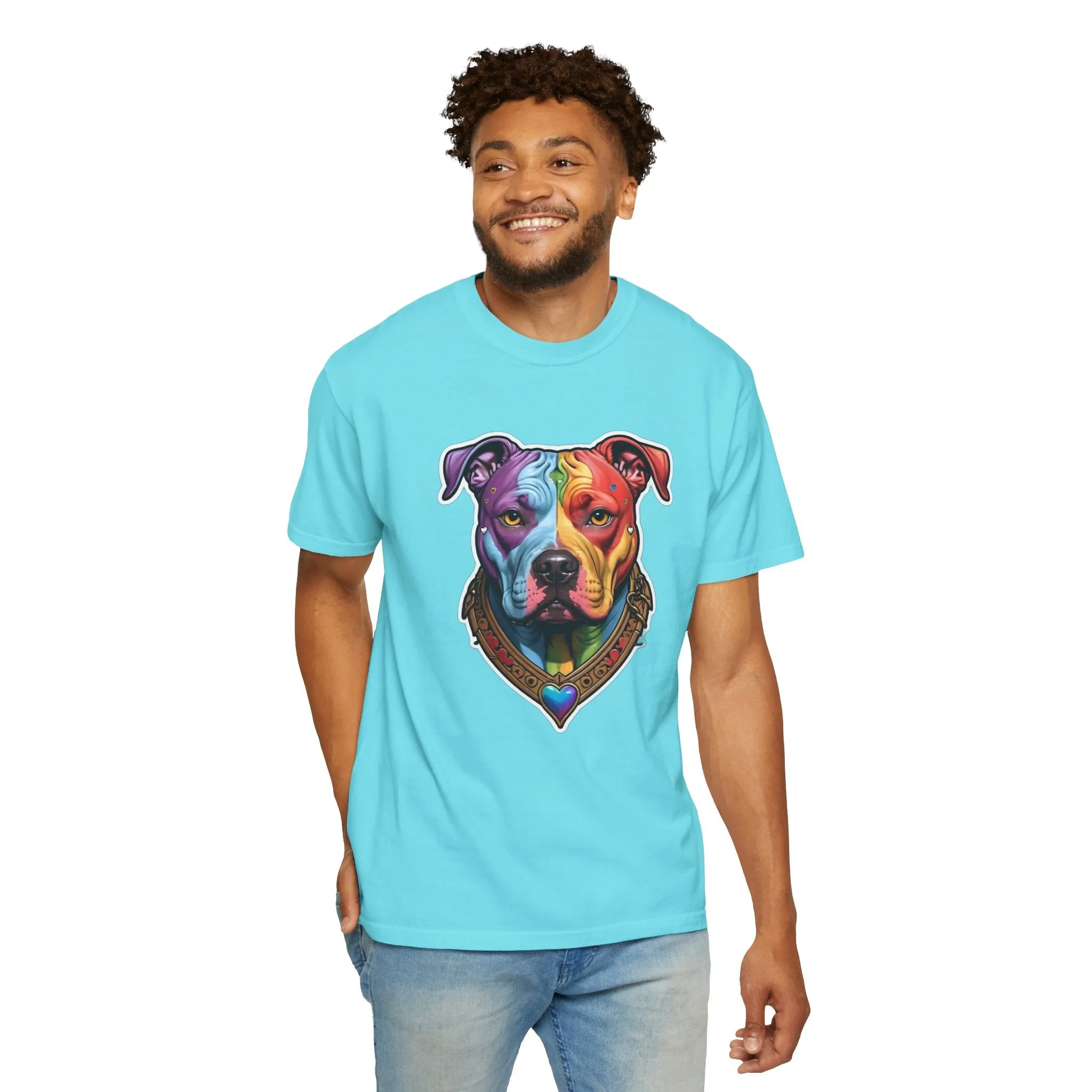 Pitbull Rainbow Head