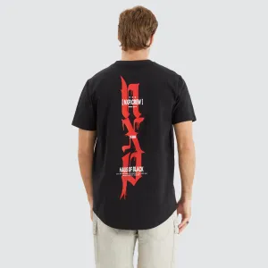 Powered Dual Curved Tee Jet Black