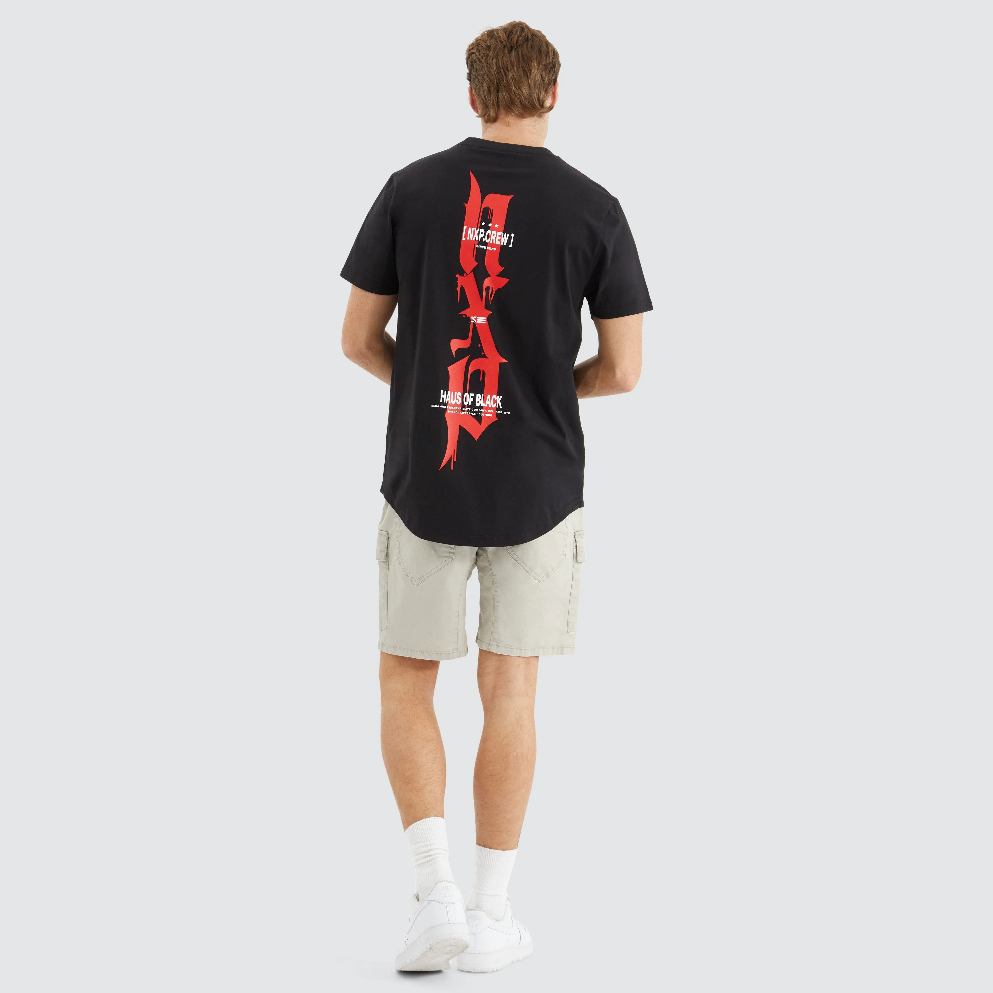 Powered Dual Curved Tee Jet Black