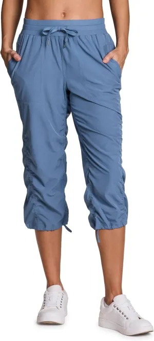 RBX Active Capri Pants for Women Joggers Stretch Lightweight Womens Casual Pant Capri with Drawstring