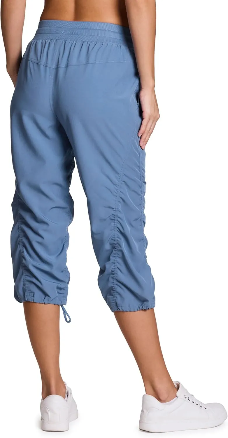 RBX Active Capri Pants for Women Joggers Stretch Lightweight Womens Casual Pant Capri with Drawstring