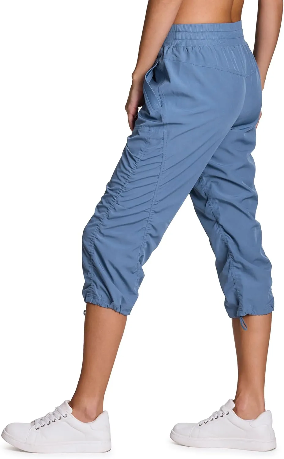 RBX Active Capri Pants for Women Joggers Stretch Lightweight Womens Casual Pant Capri with Drawstring