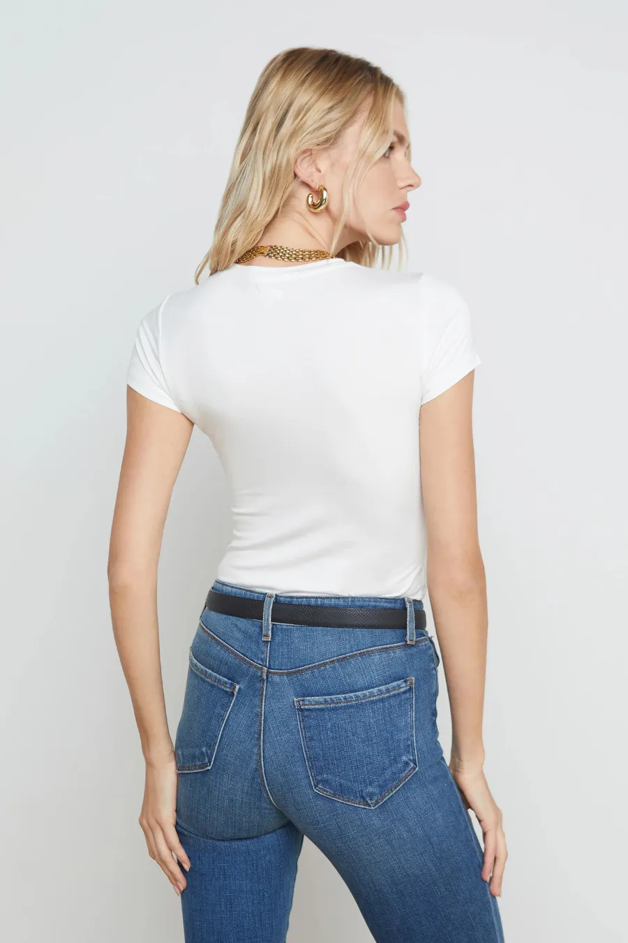 Ressi Fitted Tee White