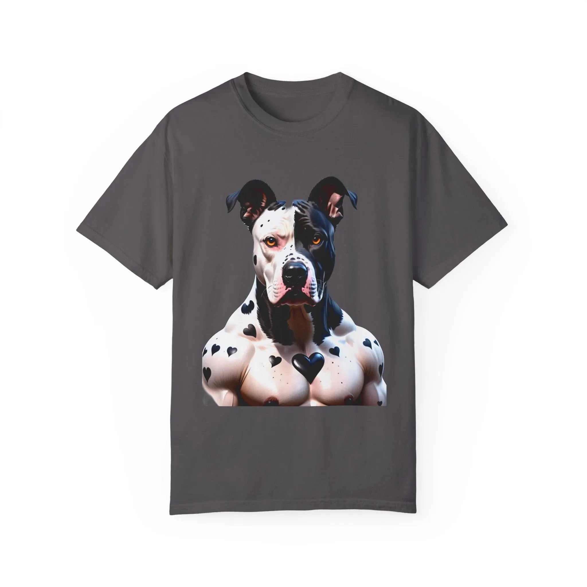 Savage Muscular Pitbull Heart T-shirt