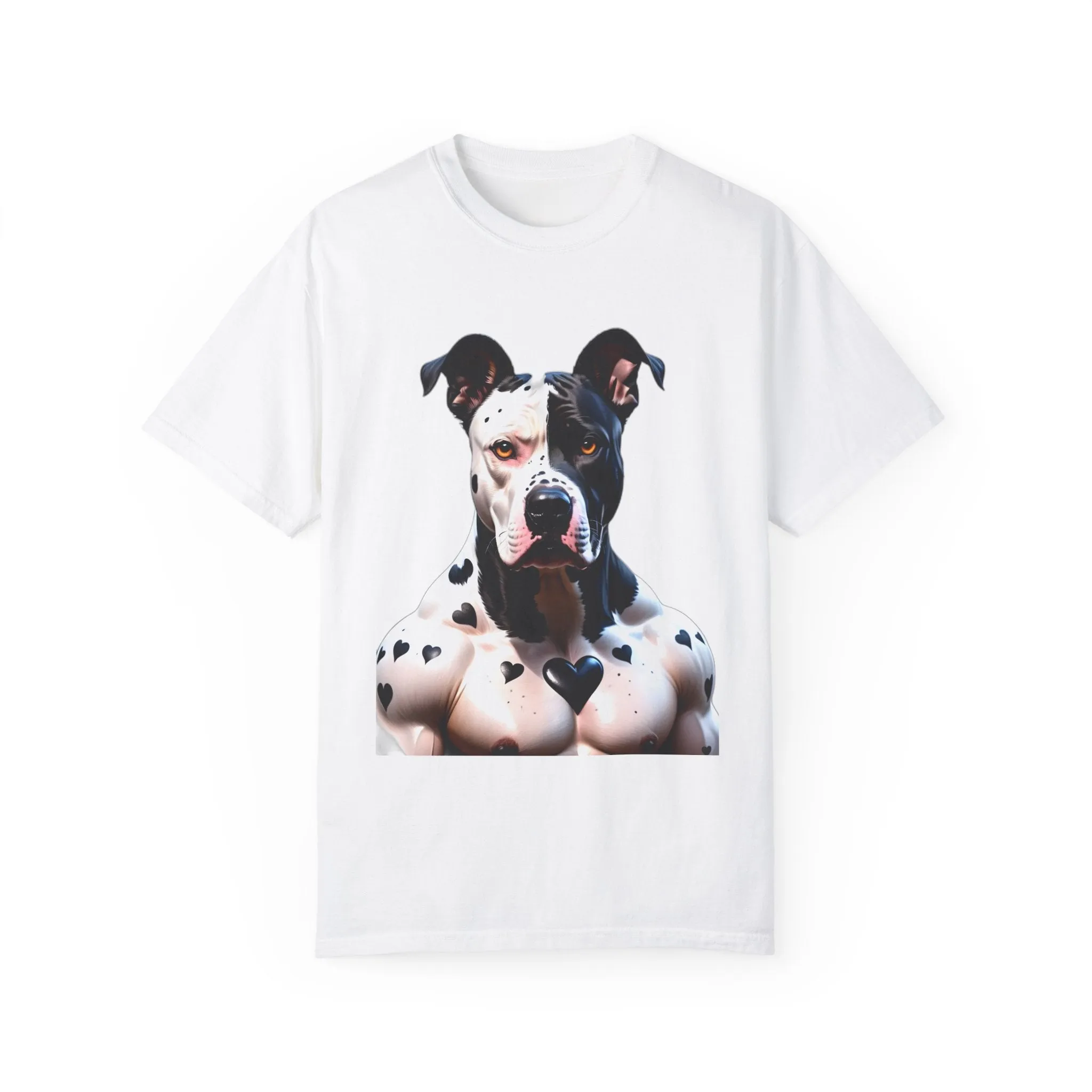 Savage Muscular Pitbull Heart T-shirt
