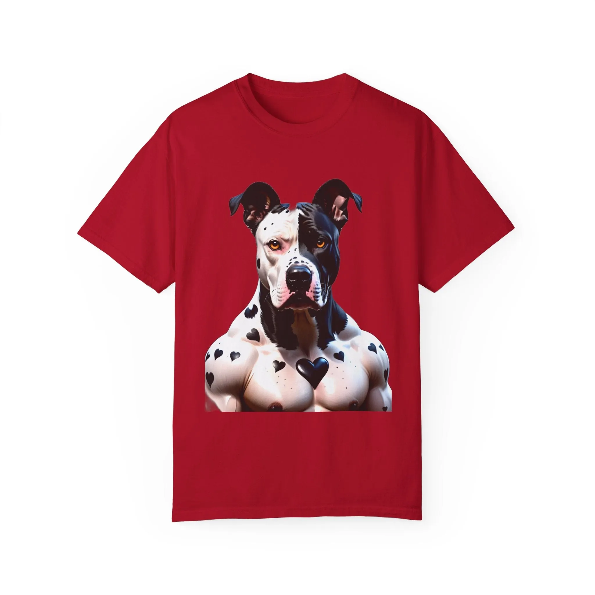 Savage Muscular Pitbull Heart T-shirt
