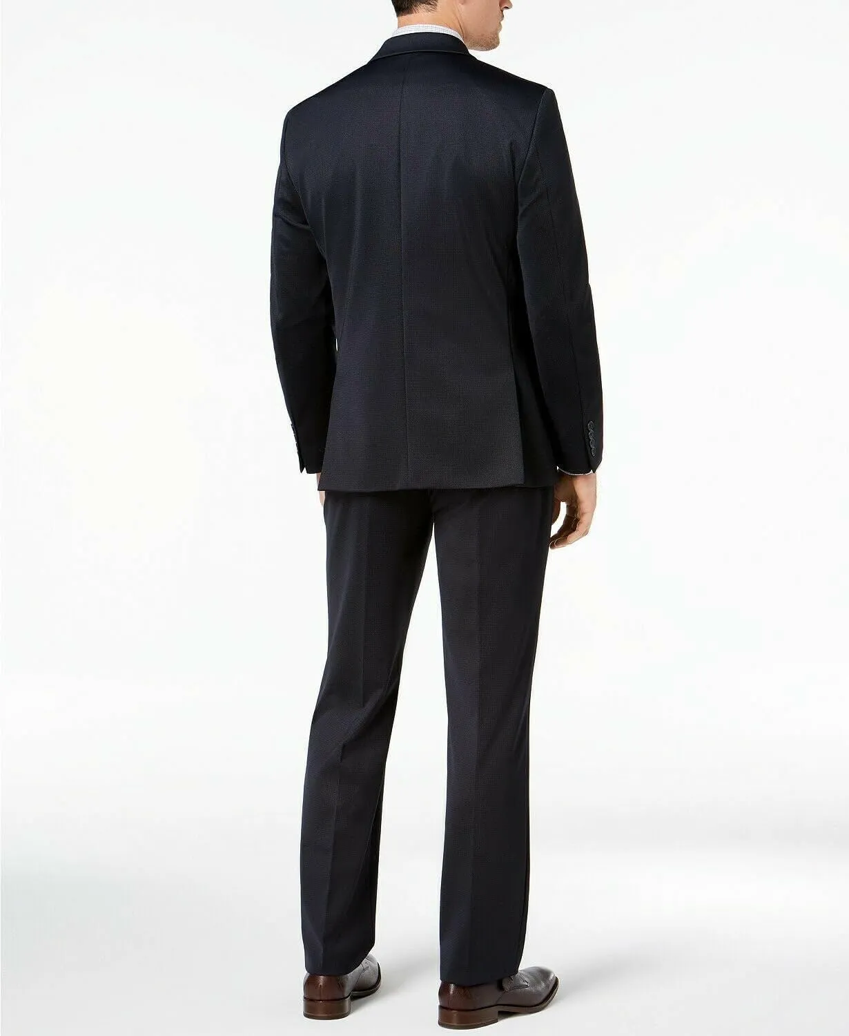 Van Heusen Men's Stretch Performance Two Button Suit - Two Piece Business Suit Jacket and Pants