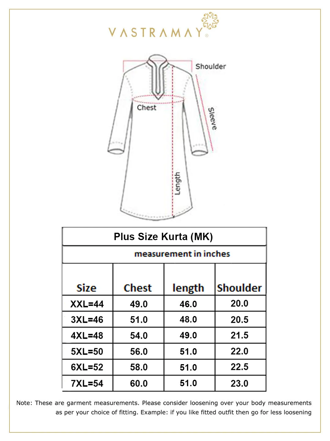 VASTRAMAY Cream Silk Plus Size Kurta