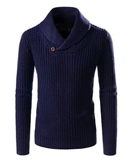 West Louis Turtleneck Pullover Button Sweater