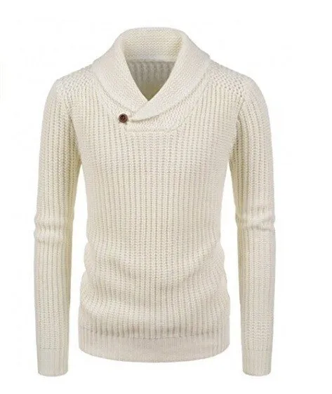 West Louis Turtleneck Pullover Button Sweater