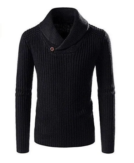 West Louis Turtleneck Pullover Button Sweater