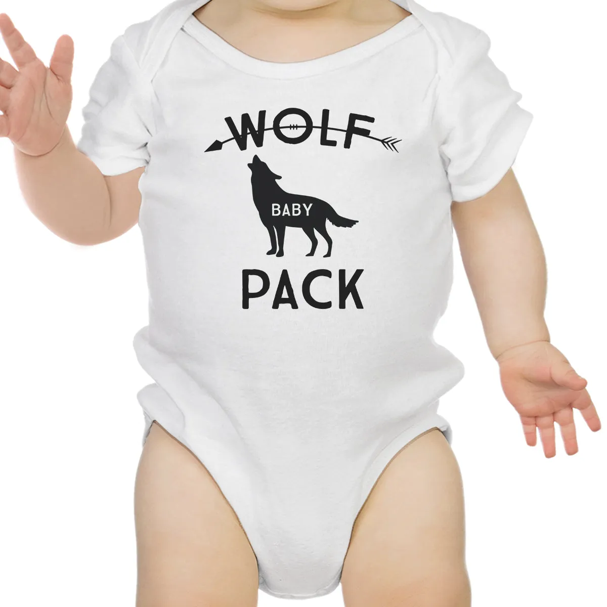 Wolf Papa Mens White Graphic T-Shirt Funny Gift Idea For New Dads