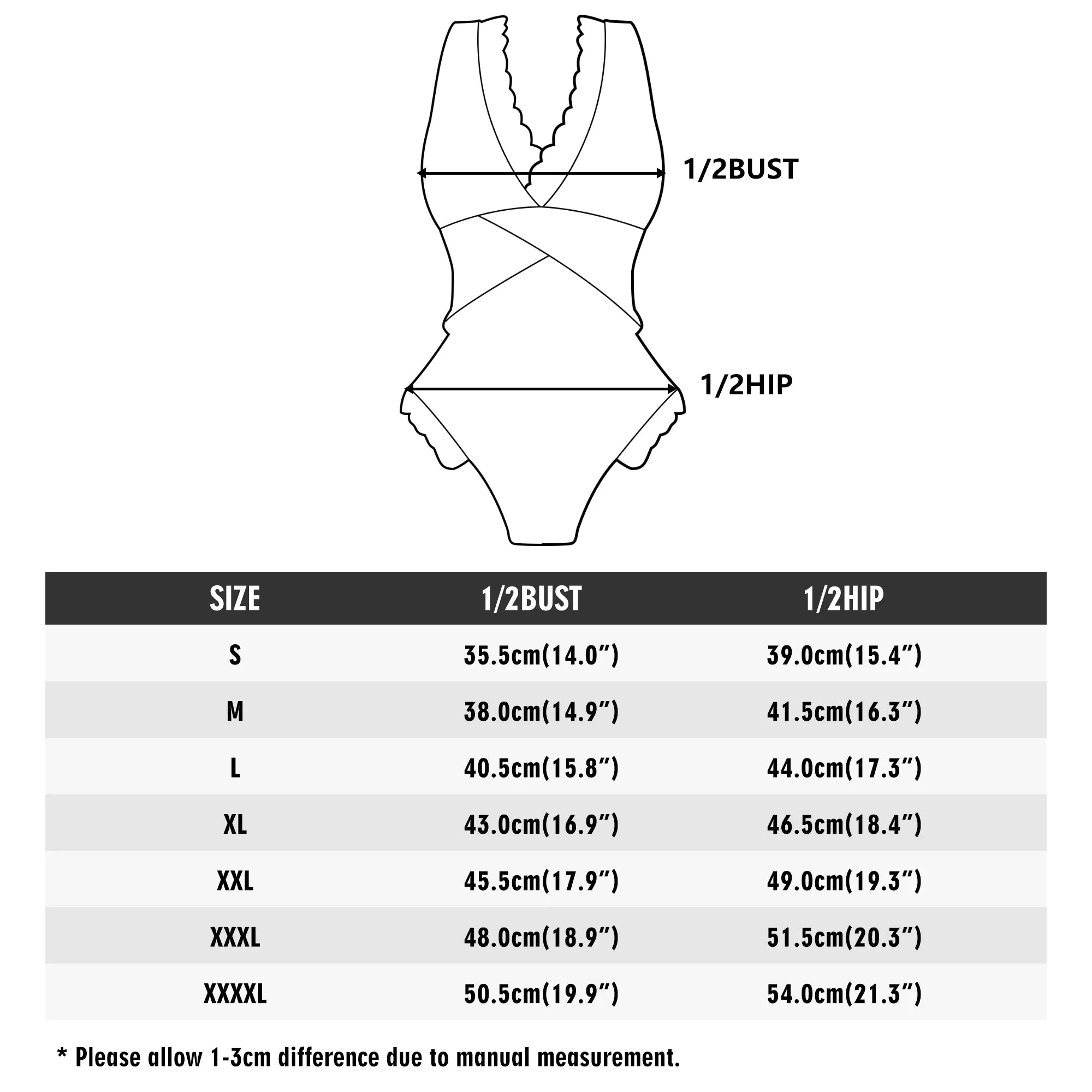Womens Flying Skulls Ruffle Edge Cross-Front One Piece Swimsuit Bathing Suit