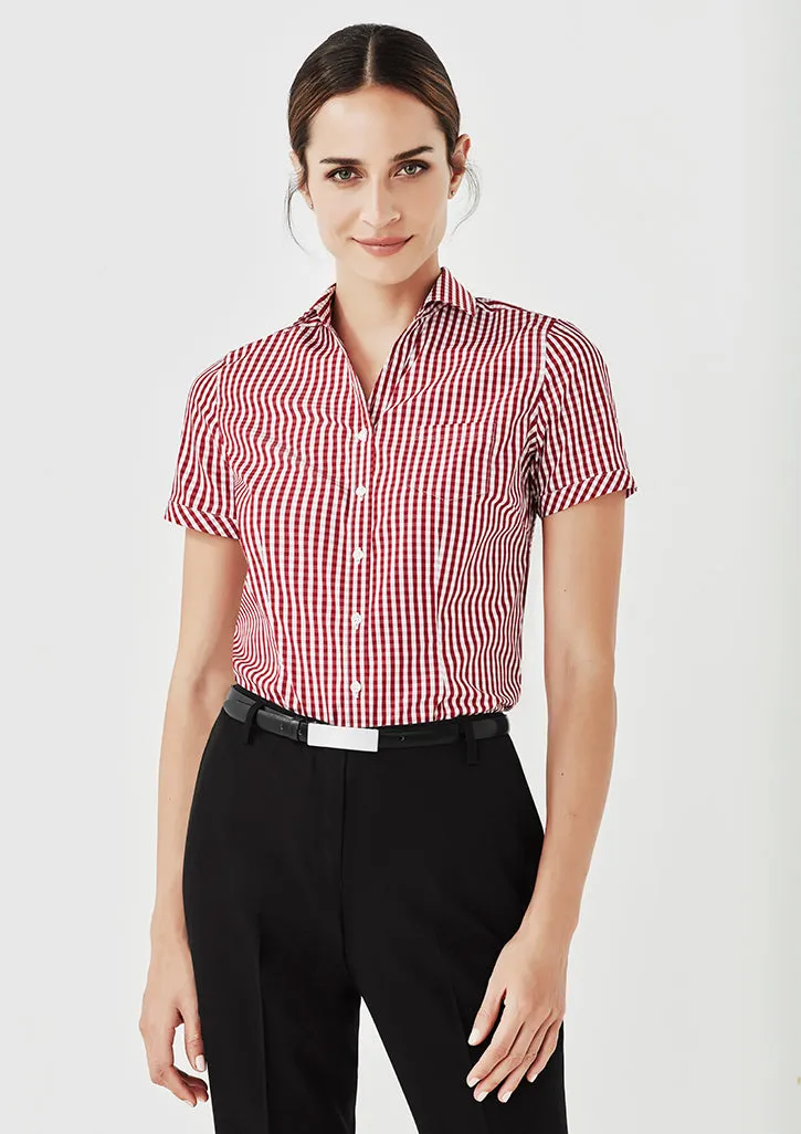 Womens Springfield Short Sleeve Shirt 43412 8 / French Navy