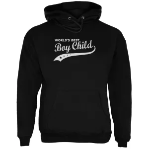 World's Best Boy Child Black Adult Hoodie
