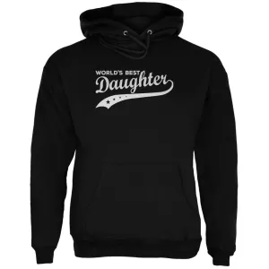 World's Best Daughter Black Adult Hoodie