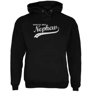 World's Best Nephew Black Adult Hoodie