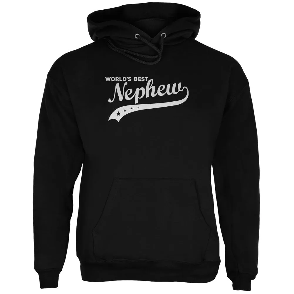 World's Best Nephew Black Adult Hoodie