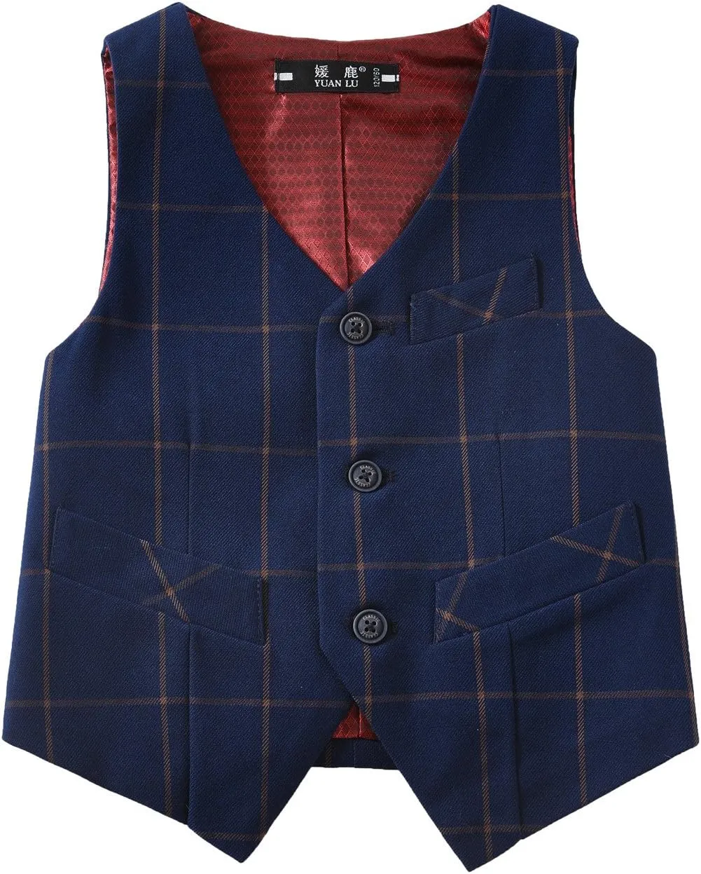 YuanLu Kids Suits for Boys Formal Vest and Pants Dress Suit for Kids Ring Bearer Outfit Suits Set
